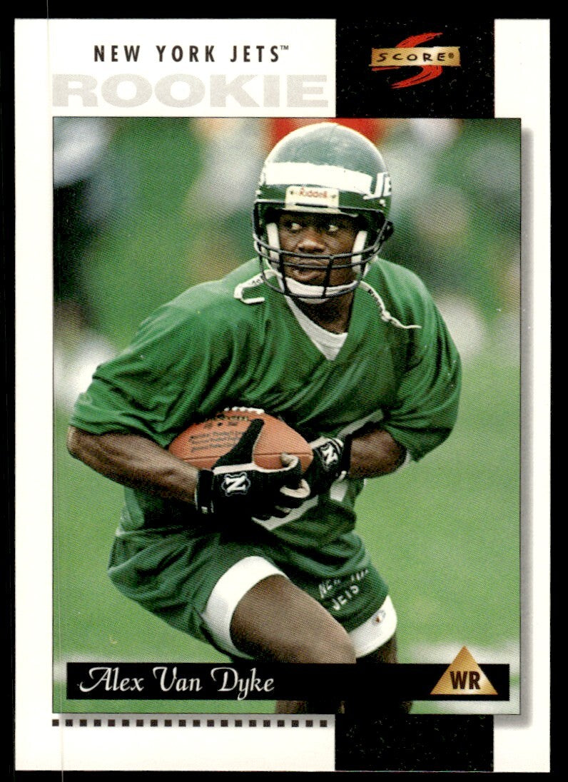 1996 Score Football Card Alex Van Dyke Rookie New York Jets #226