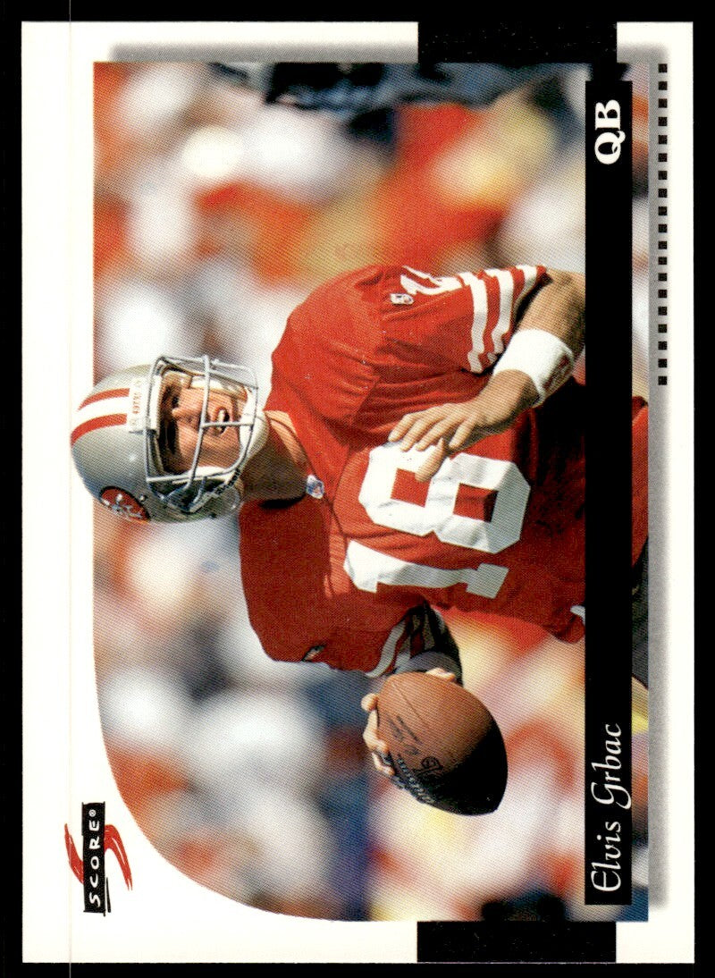 1996 Score Football Card Elvis Grbac San Francisco 49ers #118