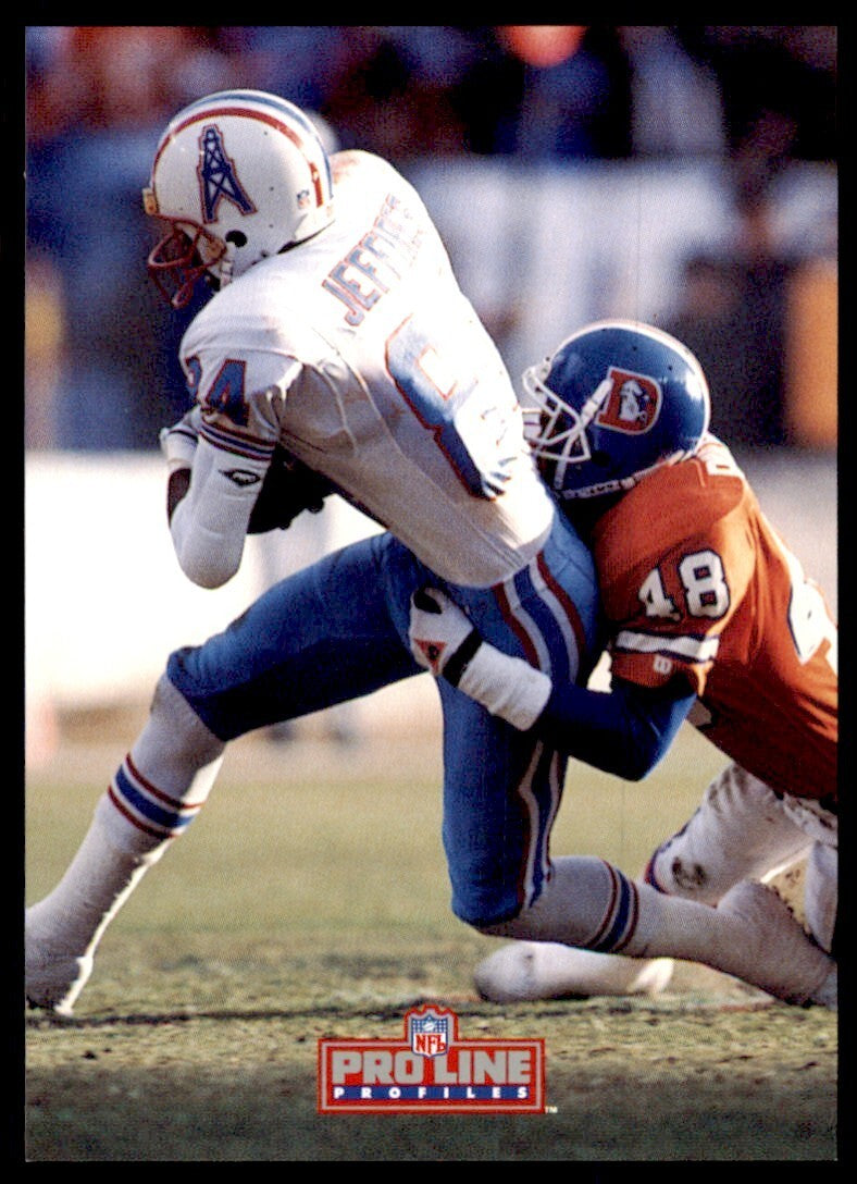 1992 PRO LINE HAYWOOD JEFFIRES HOUSTON OILERS #287