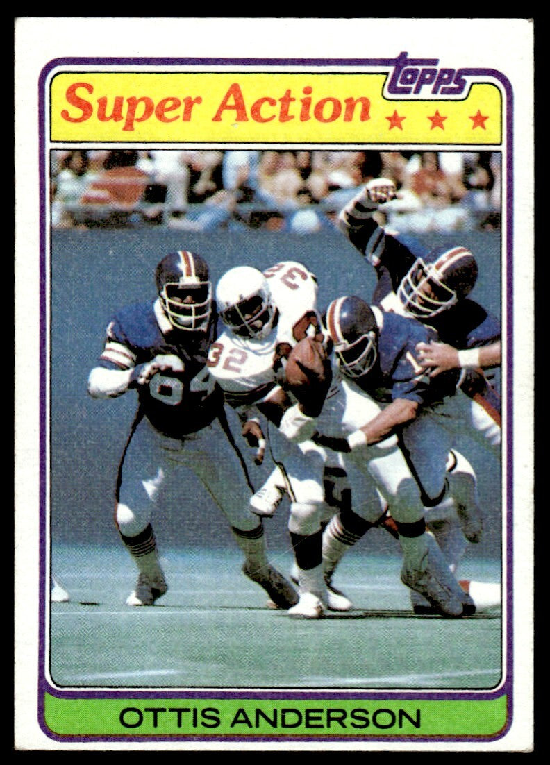 1981 Topps Football Card Ottis Anderson St. Louis Cardinals #12
