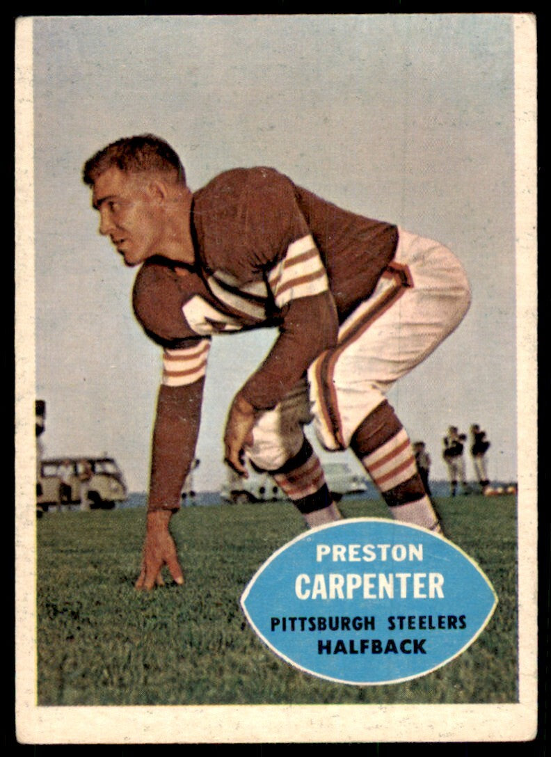 1960 TOPPS PRESTON CARPENTER PITTSBURGH STEELERS #96