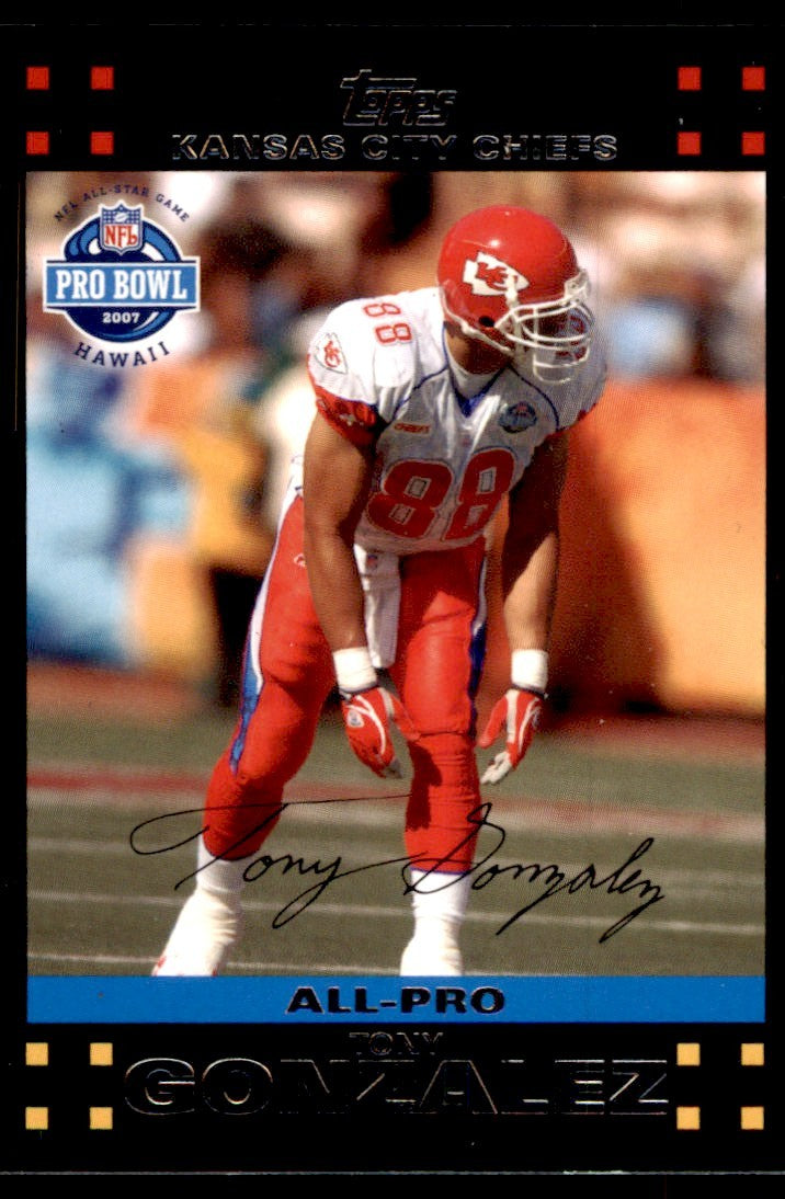 2007 TOPPS TONY GONZALEZ KANSAS CITY CHIEFS #417