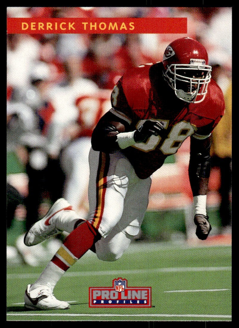 1992 Pro Line Football Card Derrick Thomas Kansas City Chiefs #361