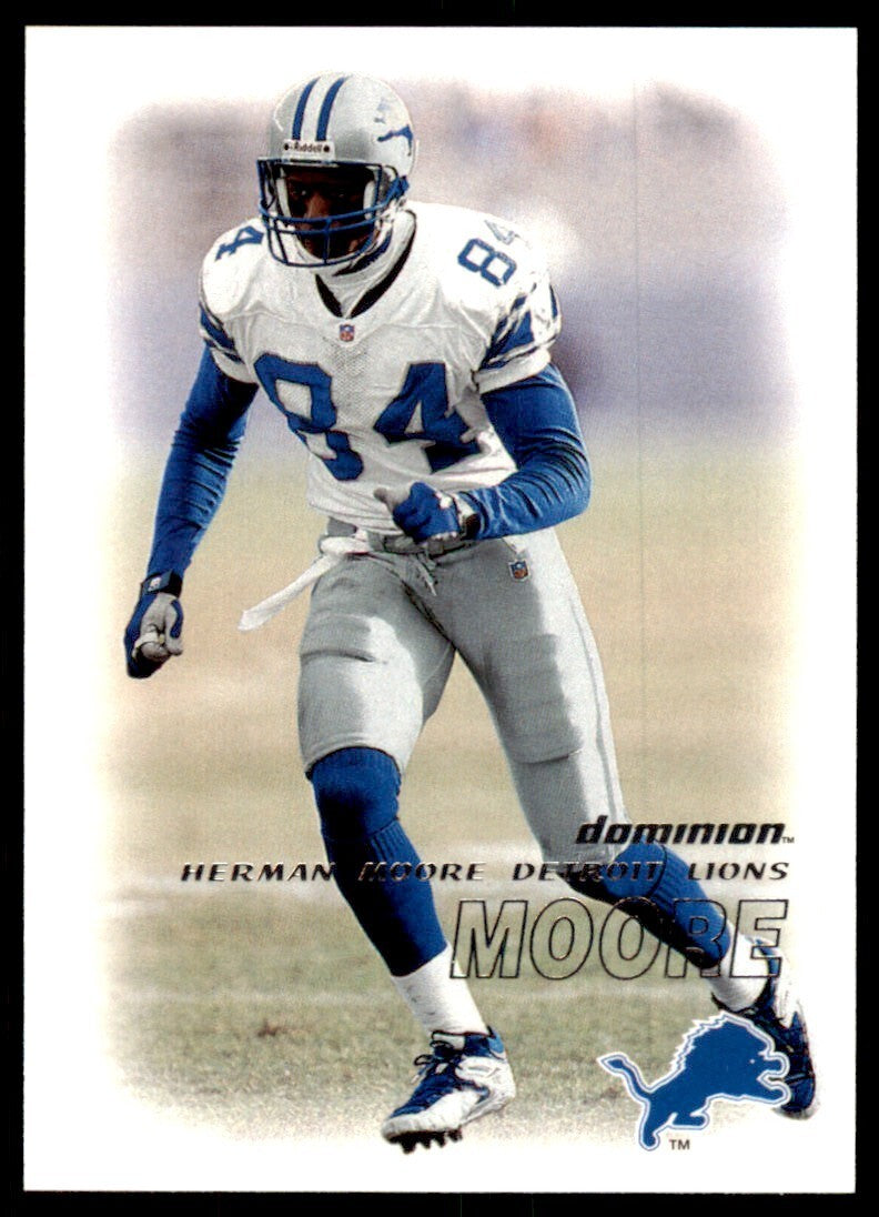 2000 FLEER DOMINION HERMAN MOORE DETROIT LIONS #115