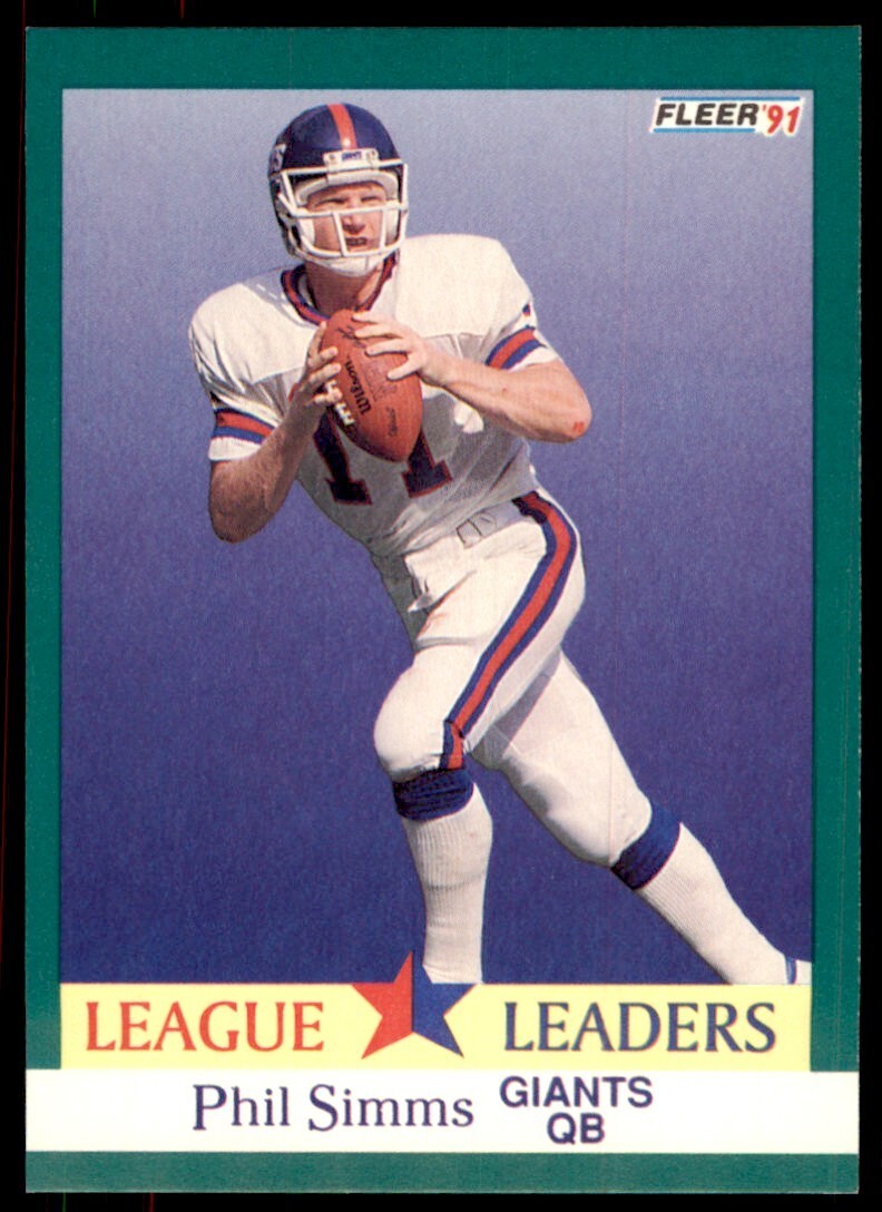 1991 FLEER PHIL SIMMS NEW YORK GIANTS #414