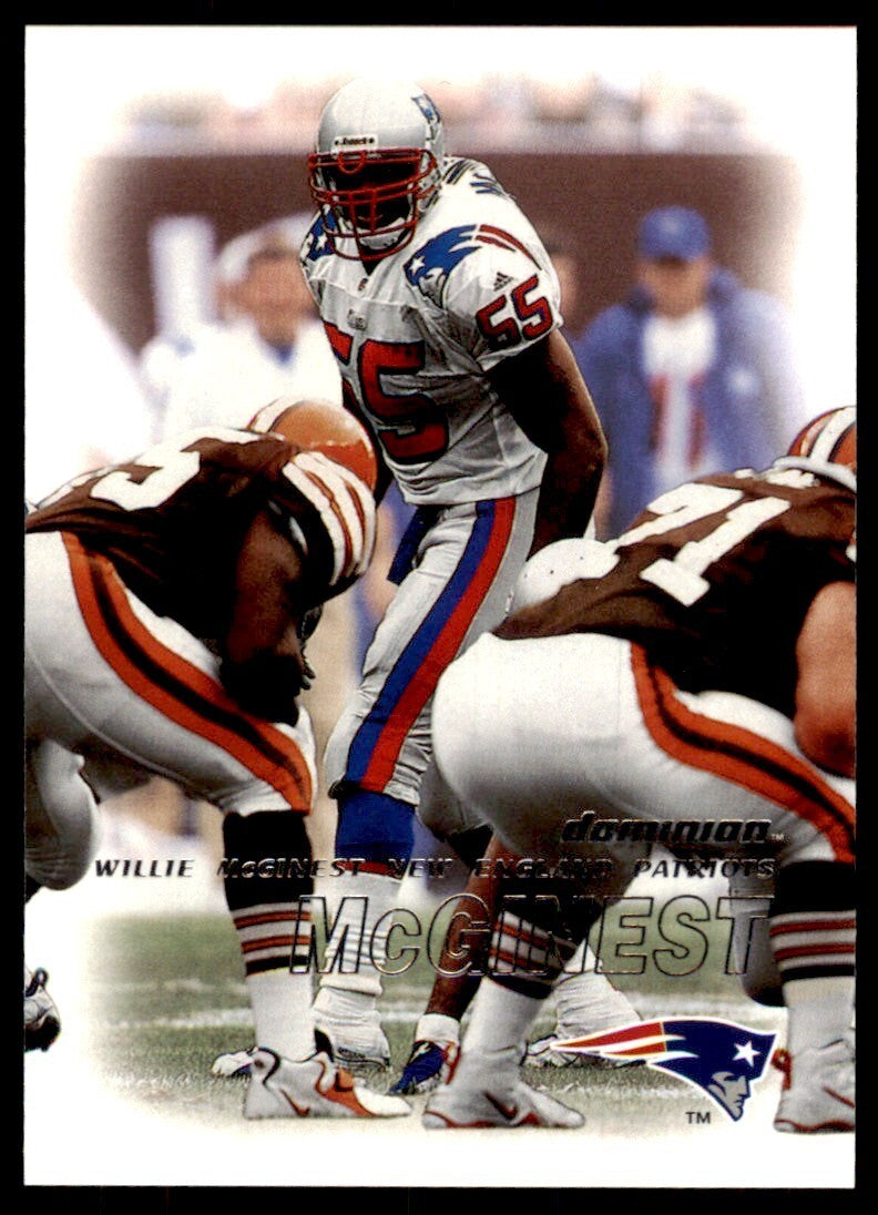 2000 FLEER DOMINION WILLIE MCGINEST NEW ENGLAND PATRIOTS #34