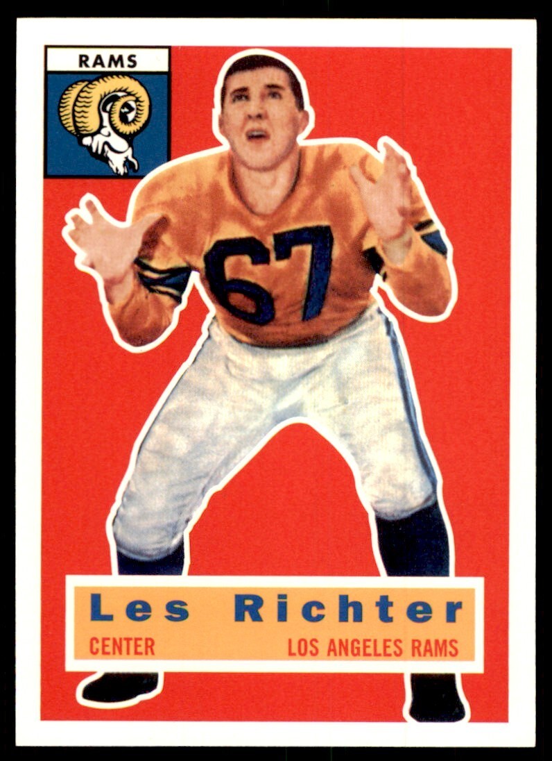 1956 TOPPS ARCHIVES LES RICHTER LOS ANGELES RAMS #30