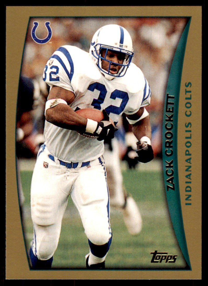1998 TOPPS ZACK CROCKETT INDIANAPOLIS COLTS #204
