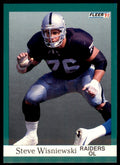 1991 FLEER STEVE WISNIEWSKI LOS ANGELES RAIDERS #117