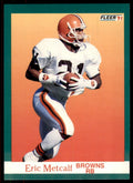 1991 FLEER ERIC METCALF CLEVELAND BROWNS #39