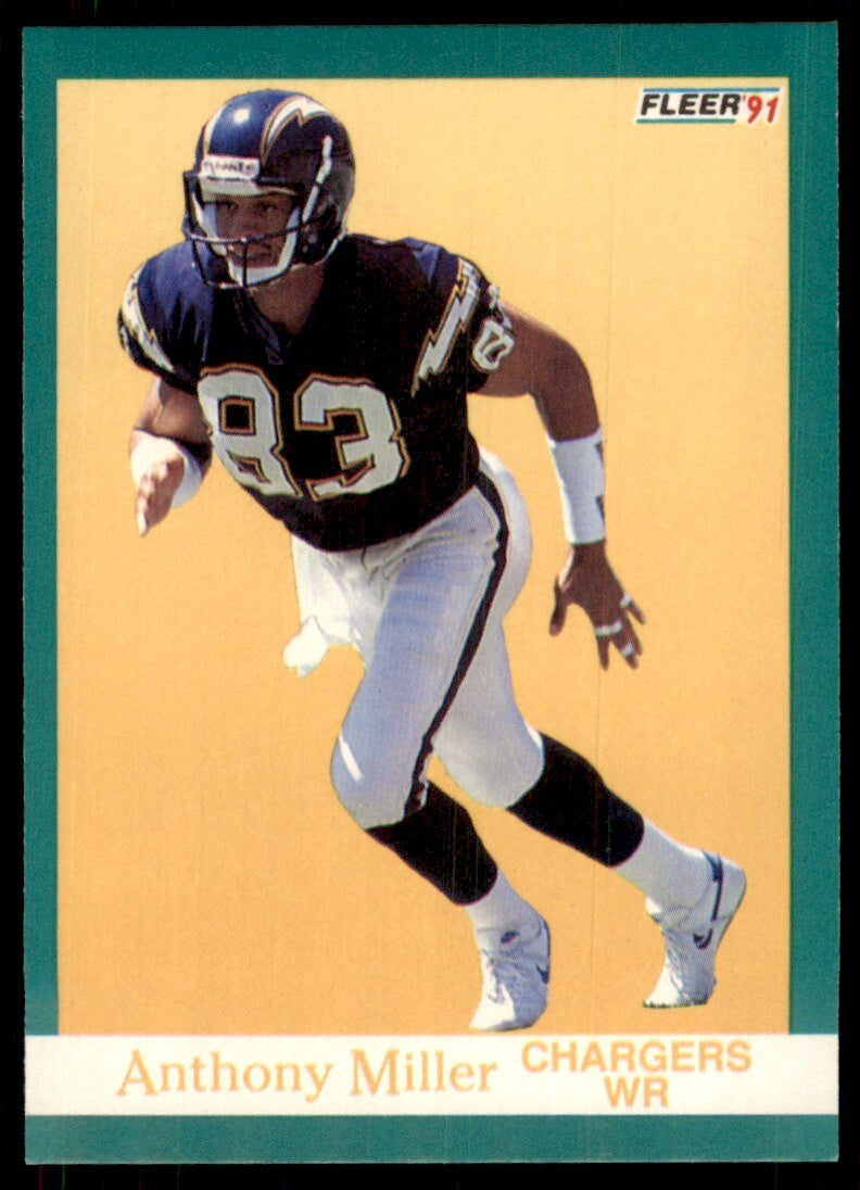 1991 FLEER ANTHONY MILLER SAN DIEGO CHARGERS #176