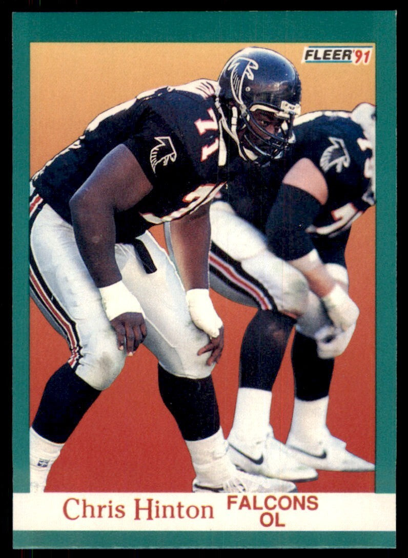 1991 FLEER CHRIS HINTON ATLANTA FALCONS #203