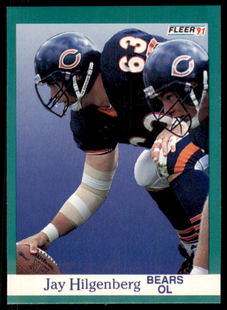 1991 FLEER JAY HILGENBERG CHICAGO BEARS #221