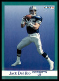 1991 FLEER JACK DEL RIO DALLAS COWBOYS #229