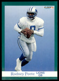 1991 FLEER RODNEY PEETE DETROIT LIONS #246