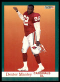 1991 FLEER DEXTER MANLEY PHOENIX CARDINALS #343