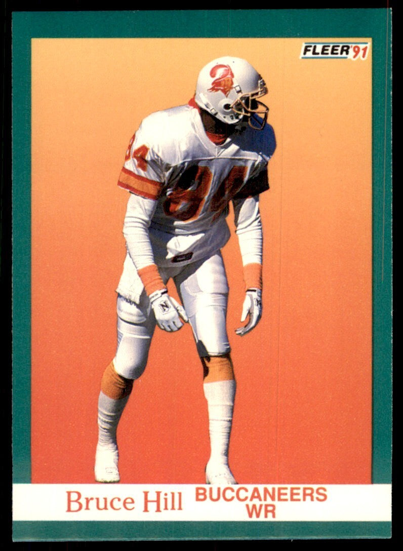 1991 FLEER BRUCE HILL TAMPA BAY BUCCANEERS #377