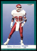 1991 FLEER MIKE DUMAS HOUSTON OILERS #422