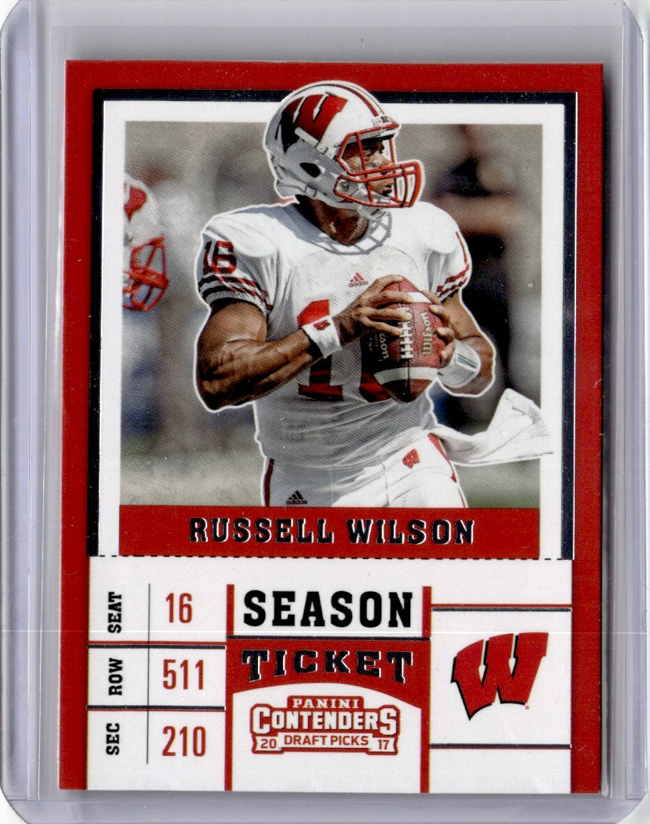 2017 Panini Contenders Draft Picks Russell Wilson Football Card #86