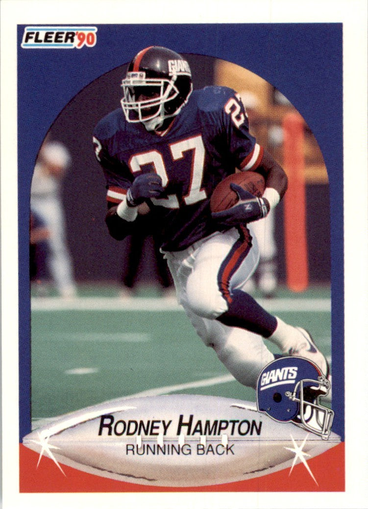 1990 Fleer Update Rodney Hampton Football Cards #U-11