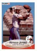 1990 Fleer Update Haywood Jeffires Football Cards #U-34