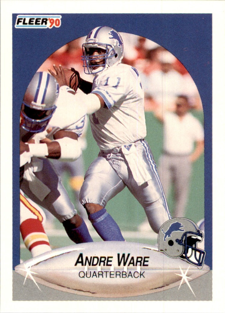 1990 Fleer Update Andre Ware Football Cards #U-92