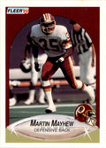 1990 Fleer Update Martin Mayhew Football Cards #U-24
