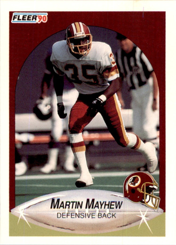 1990 Fleer Update Martin Mayhew Football Cards #U-24