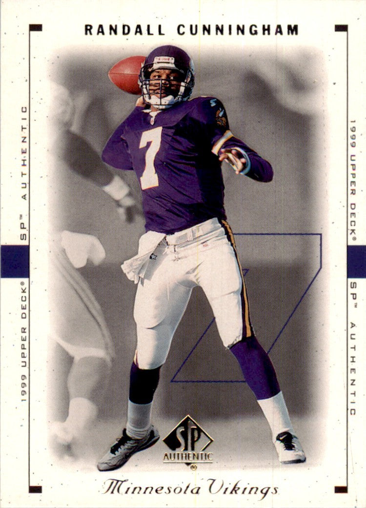 1999 Upper Deck SP Authentic Randall Cunningham (100) Football Cards #46