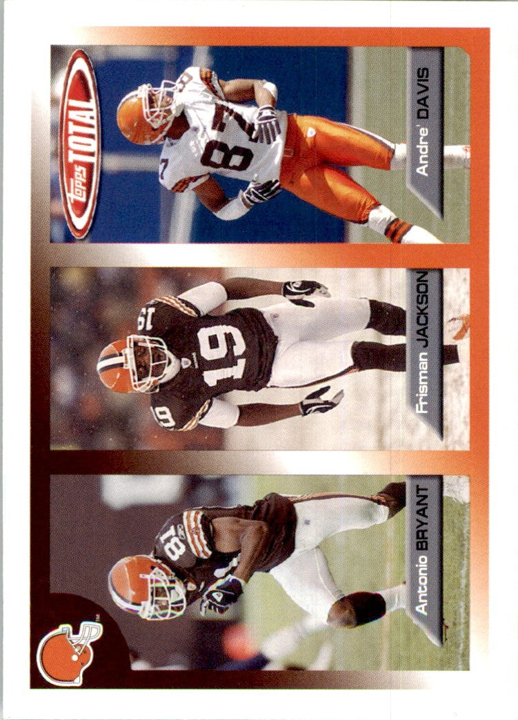 2005 Topps Total Antonio Bryant/Frisman Jackson/Andre Davis Football Cards #18
