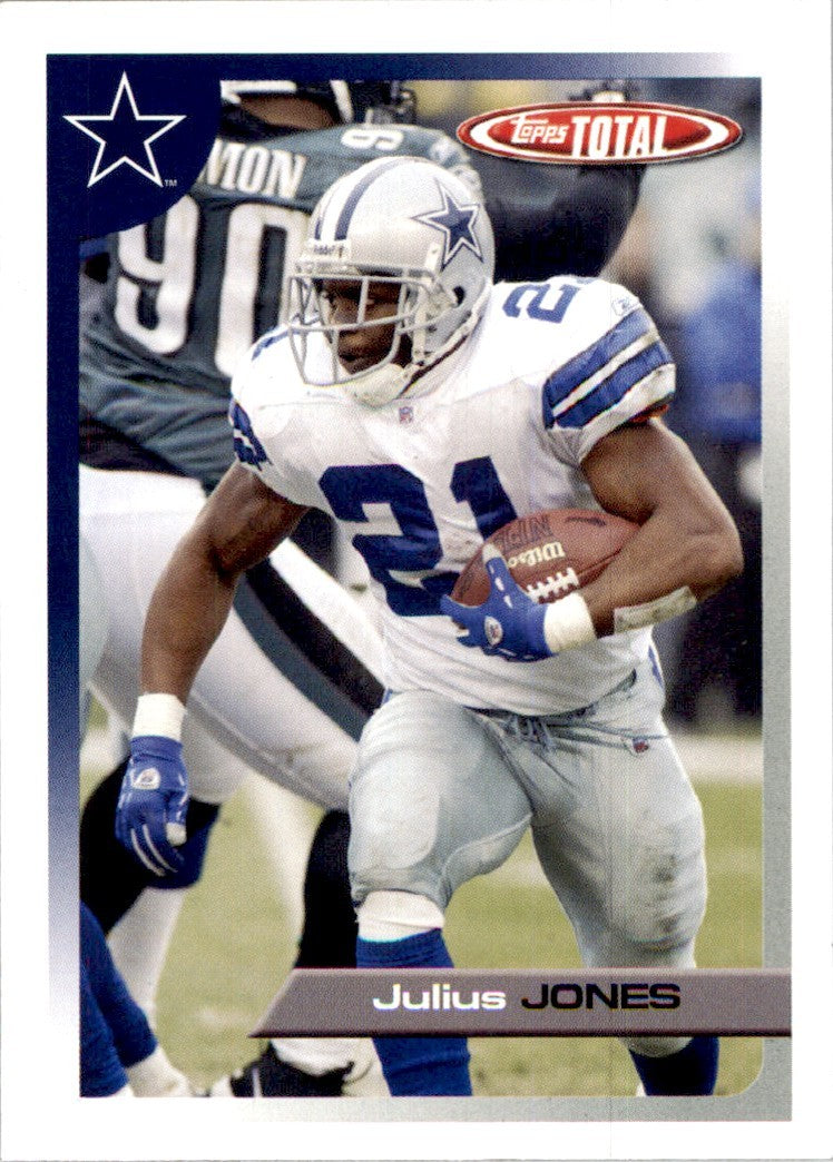 2005 Topps Total Julius Jones Football Cards #320