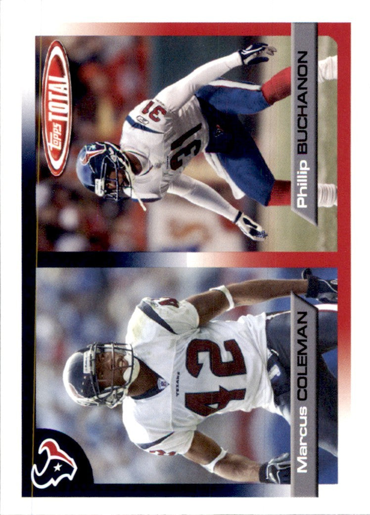 2005 Topps Total Phillip Buchanon/Marcus Coleman Football Cards #152