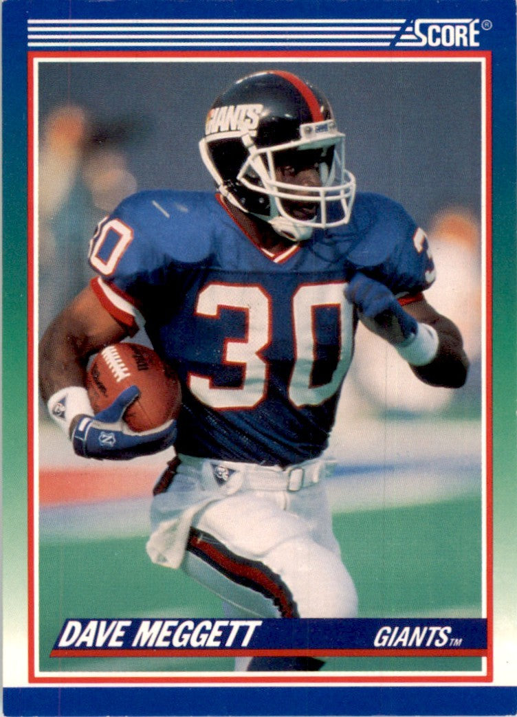 1990 Score Dave Meggett Football Cards #67