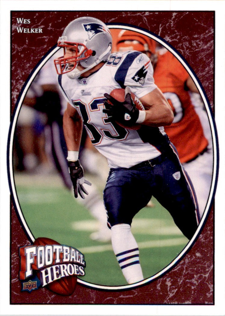 2008 Upper Deck Heroes Wes Welker Football Cards #95