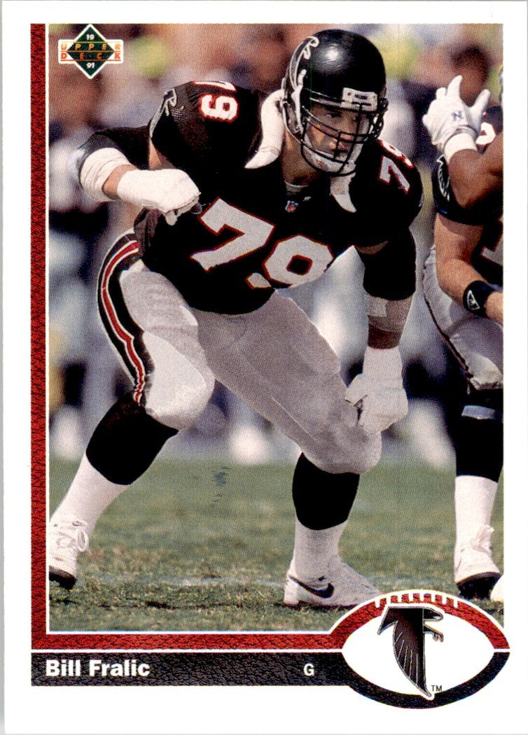1991 Upper Deck Bill Fralic Football Cards #535