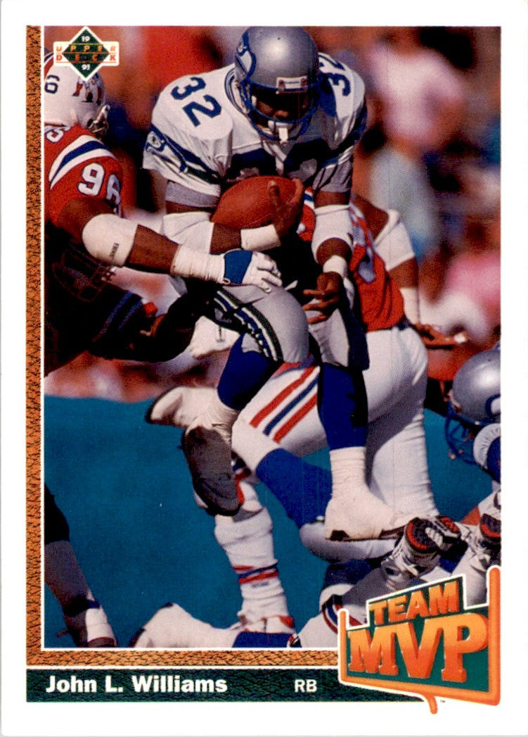 1991 Upper Deck John L. Williams Football Cards #476