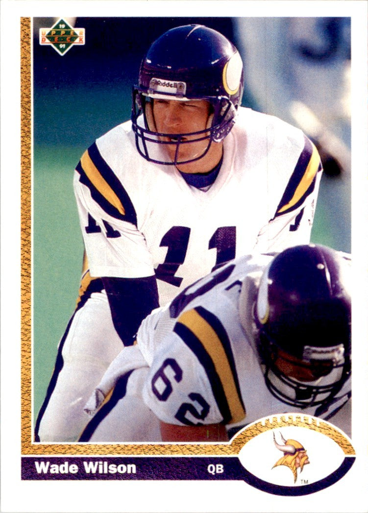 1991 Upper Deck Wade Wilson Football Cards #219