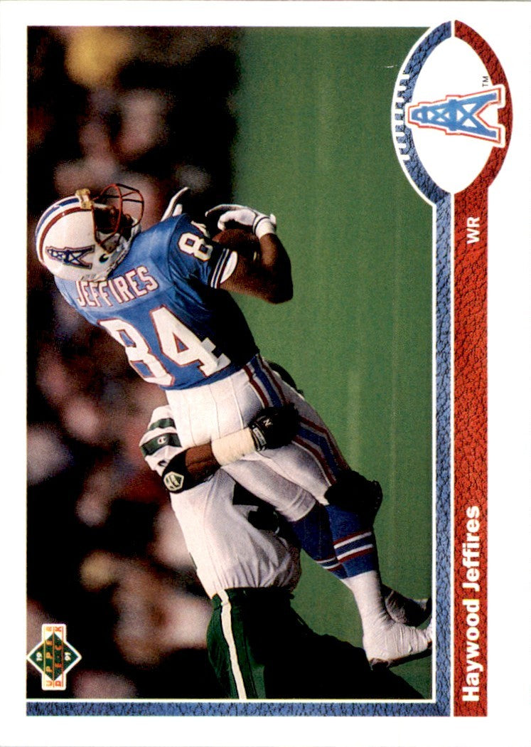 1991 Upper Deck Haywood Jeffires Football Cards #258