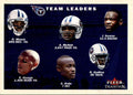 2001 Fleer Tradition Tennessee Titans Team Leaders Football Cards #380