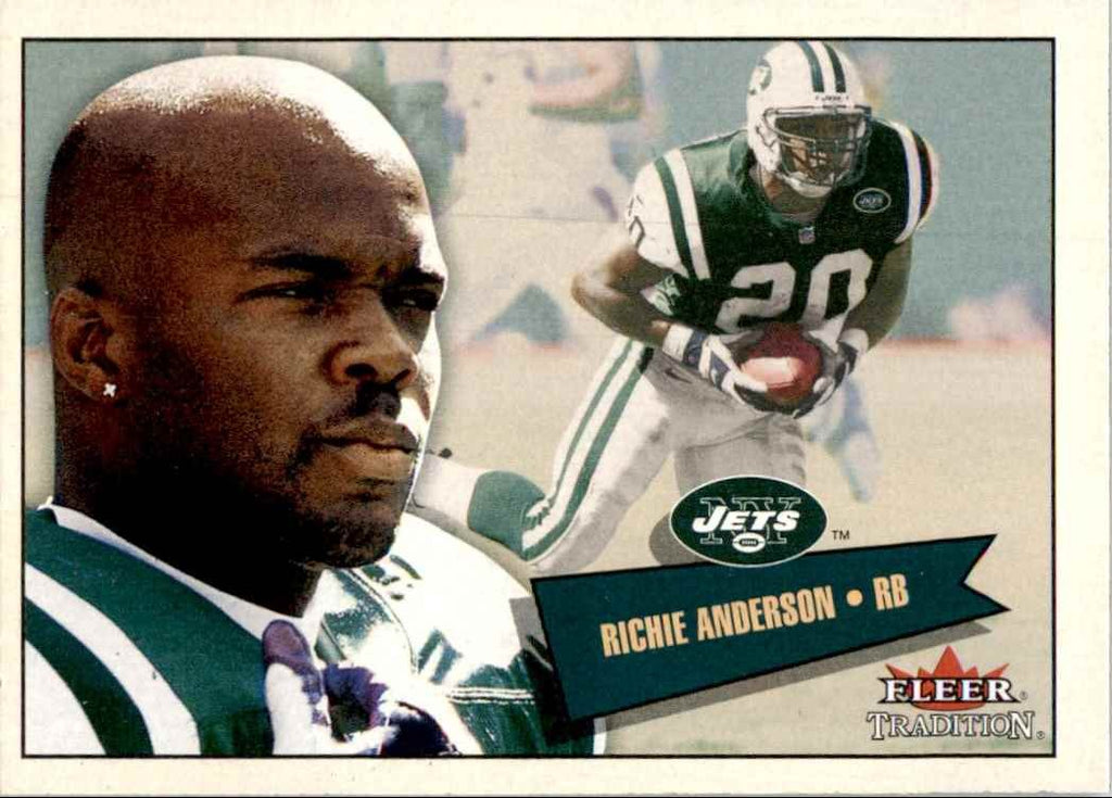 2001 Fleer Tradition Richie Anderson Football Cards #34
