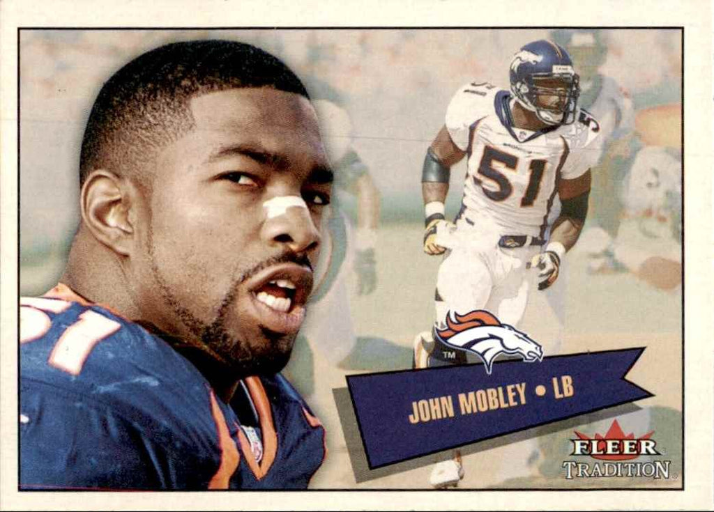 2001 Fleer Tradition John Mobley Football Cards #156