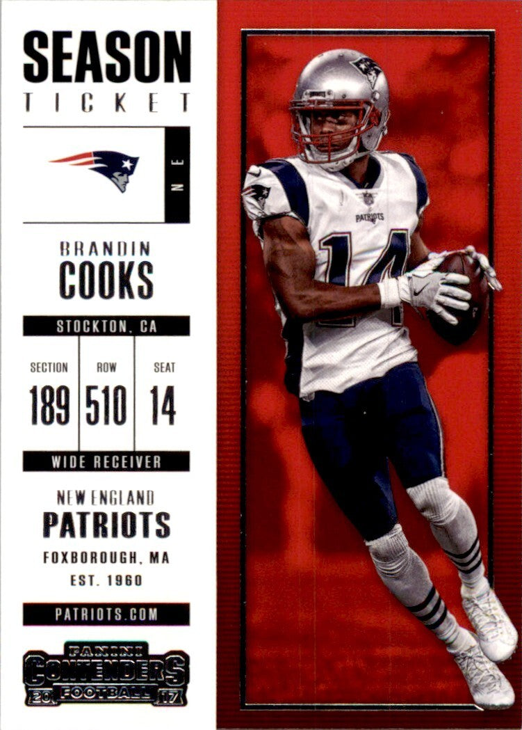 2017 Panini Contenders Brandin Cooks Football Cards #97