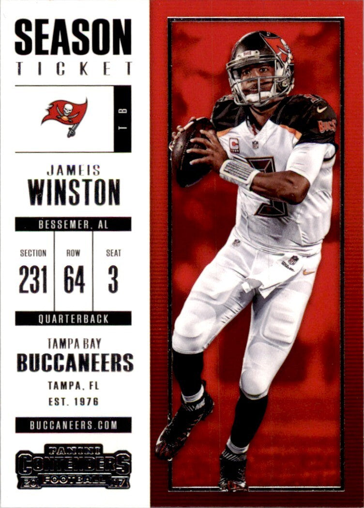 2017 Panini Contenders Jameis Winston Football Cards #10