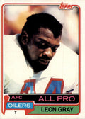 1981 Topps Leon Gray Football Cards #30