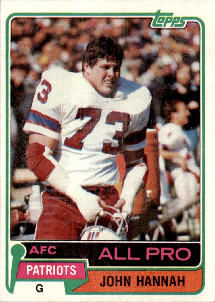 1981 Topps John Hannah Football Cards #80