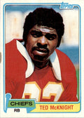 1981 Topps Ted McKnight Football Cards #46