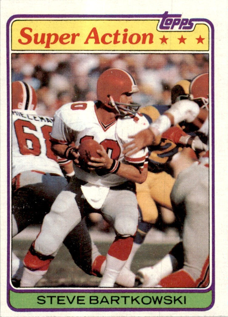 1981 Topps Steve Bartkowski Football Cards #42