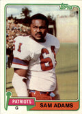 1981 Topps Sam Adams Football Cards #352