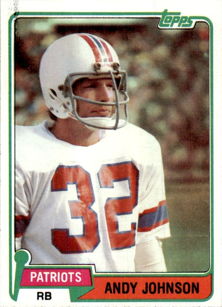 1981 Topps Cards Andy Johnson Football Cards #472