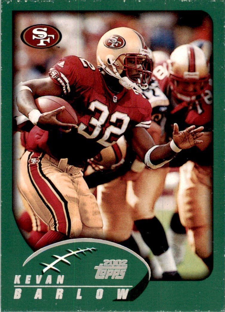 2002 Topps Kevan Barlow Football Cards #137